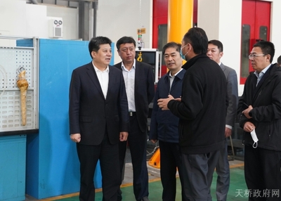 济南市天桥区政府 图片新闻 韩伟到济南新材料产业园区调研